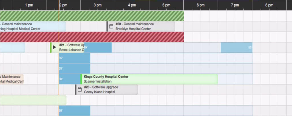 Job schedule optimization screenshot