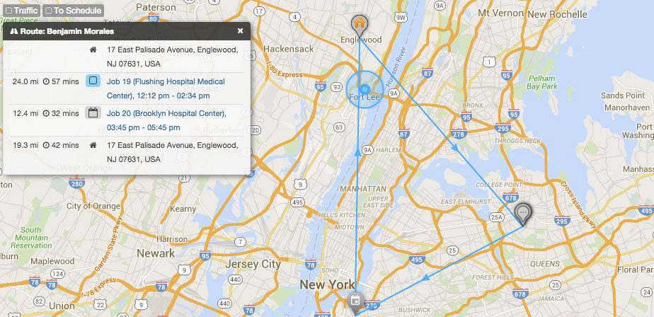 Map view dispatch relies on geolocation